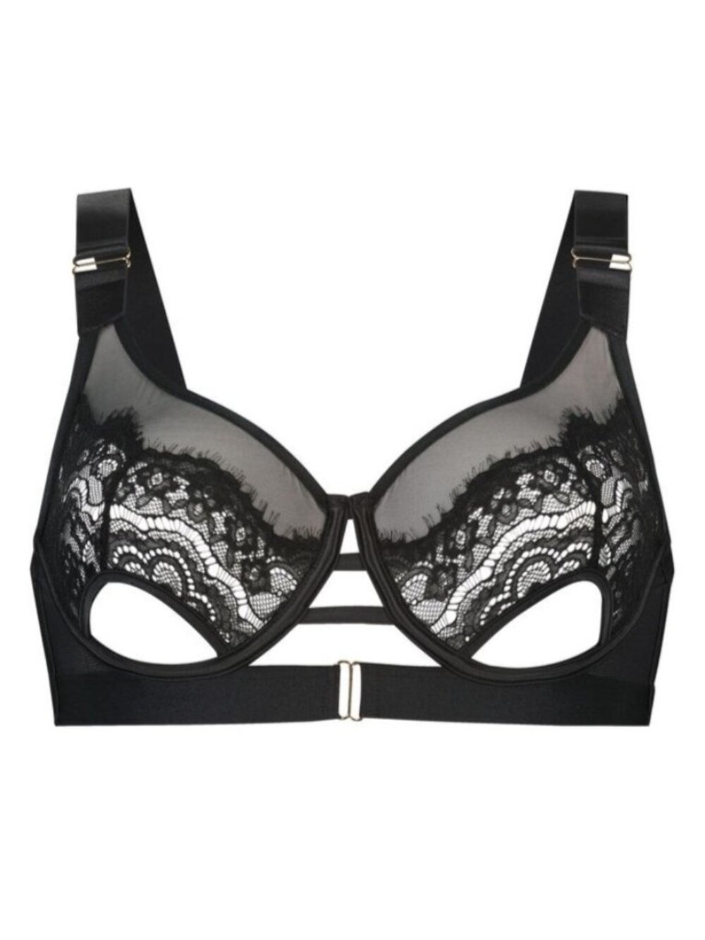 NWT Hunkemöller Aurelia Non-Padded Underwired Bra in Caviar size 36C